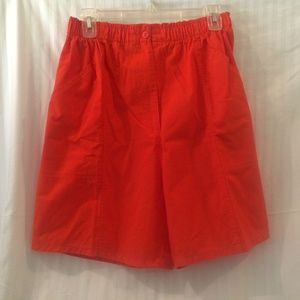 Orange Shorts Sz M Blue Cabana